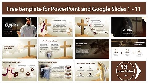 Free Resurrection Sunday Template for PowerPoint, Google Slides and Canva