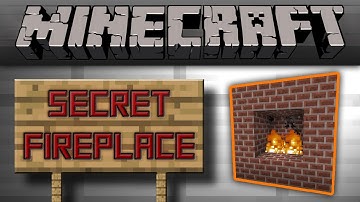 Minecraft - Secret Fireplace Entrance [Tutorial]