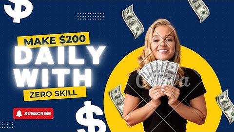 How to earn $200 per day with side hustles. (No skills).