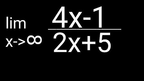 How To Find Limits At Infinity For Rational Functions 