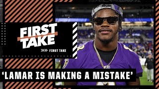 'STAY AT HOME!' - Stephen A. on Lamar Jackson's lack of NFL contract | First Take