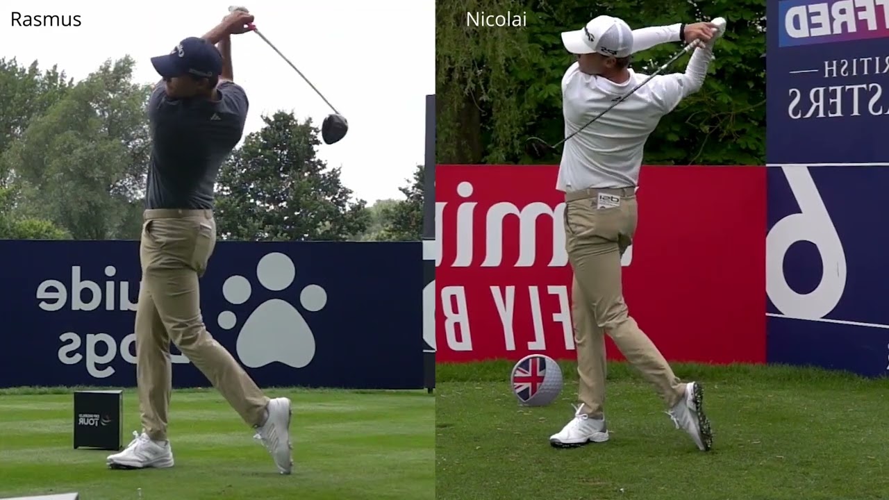 Hojgaard twins Golf Swing's Mirrored for self-training