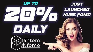 🤑 NEW PRINTER - FANTOM FOMO | JUST LAUNCHED | up to 20% DAILY +0.5% every 24h | 1.22 mln $FTM STAKED