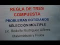 Parte 1.  REGLA DE TRES COMPUESTA.