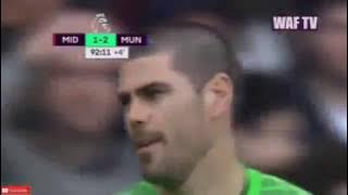 Victor Valdes Goalkeeper Mistake   Middlesbrough vs Manchester United 1 3 19 03 2017 HD 1