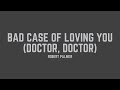 Robert Palmer Bad Case Of Loving You Doctor Doctor Lyrics