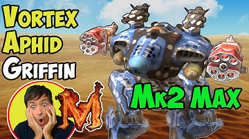 War Robots Mk2 Vortex Aphid Griffin Gameplay - Death From Above - WR
