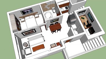 Basement Plan - Sketchup [תוכנית מרתף]