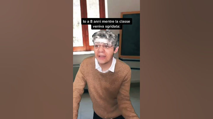 Io a 8 anni mentre la classe veniva sgridata - Gabriele Vagnato