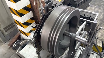 Pulley balancing on PHQ with 380 measuring system.