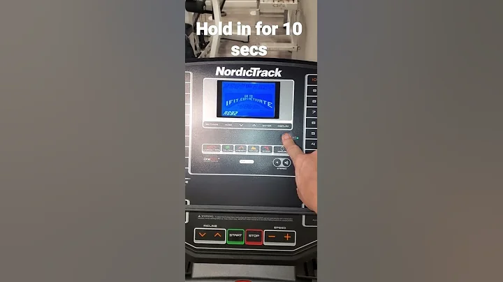How to activate NordicTrack treadmill without signing up for IFit