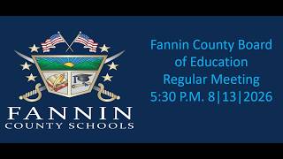 Fannin County Board Of Education 2026