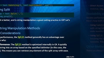 Is It a Good Practice to Use String Manipulation in C# ?