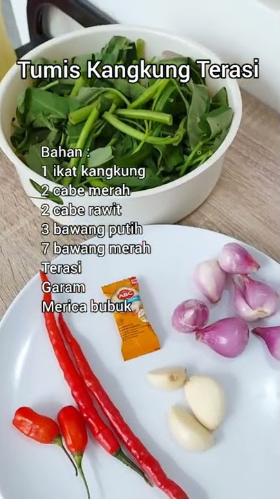 Tumis Kangkung Terasi | Gak Ada 5 Menit Udah Mateng 😱 [ Resep Cepat ]