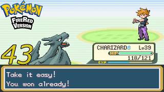 Pokemon FireRed [Shiny Charizard Only] Walkthrough Part 43 Blue 3rd Battle & Nugget Bridge
