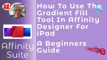 #StayHome How To Use The Gradient Fill Tool In Affinity Designer For iPad A Beginners Guide #WithMe