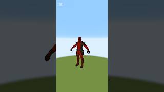 Make Deadpool In Minecraft: Timelapse #shorts #ytshorts