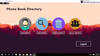 PhoneBook Records App Created in Windows Store Apps