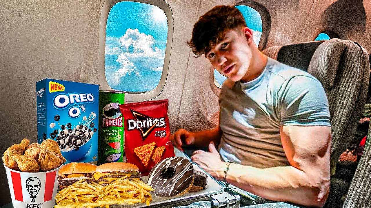 10,000 Calorie Challenge On A Plane