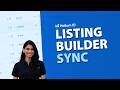 Listing Builder Sync