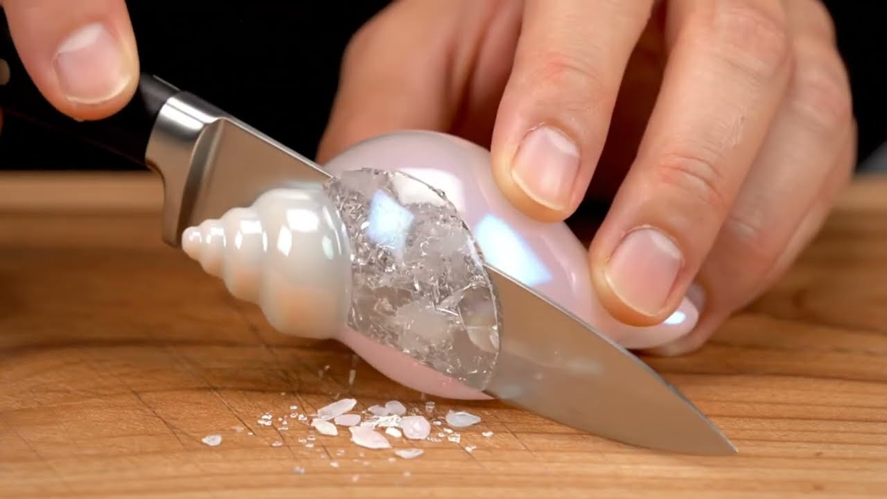 Extreme Glass Slicing ASMR: Lamp, Perfume & Lipstick! 💡💎