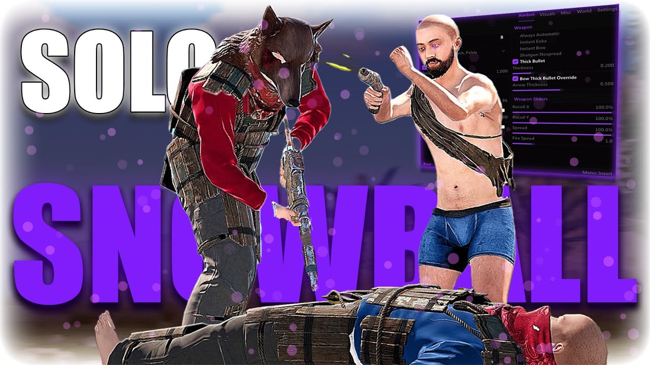 Using CHEATS for the FASTEST SNOWBALL EVER in Rust!