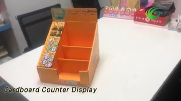 Tabletop Cardboard Counter Display Stand Box Glossy / Matte Lamination