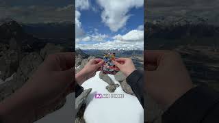 POKEMON PACK OPENING ON A MOUNTAIN #pokemonpackshorts #pokemoncards #chaosrising #godpack #pokémon