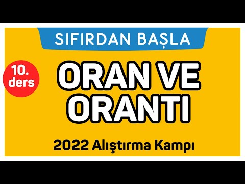 ORAN ORANTI | Alıştırma kampı 10. Ders | Sıfırdan Başla Temelini Geliştir (10/18)