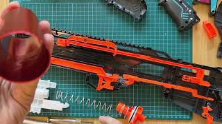 Mod : Xshot Longshot Nerf Blaster version 1 (Spring change and plunger tube upgrade)