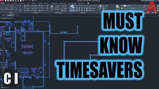 5 Must know AutoCAD Shortcuts & Time Saving Commands! AutoCAD Productivity Tips