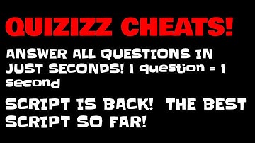 Quizizz Auto Answer Hack! Answer all questions in just seconds!!! Short Tutorial!