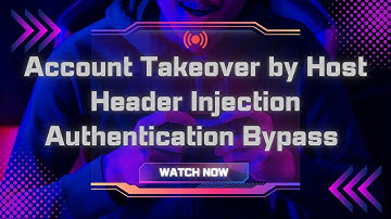 Account Takeover by Host Header Injection | Authentication Bypass | TCR Security