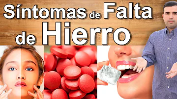 ¿Cuáles son los síntomas de la falta de hierro y vitamina D?