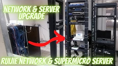 Server & Network Upgrade | Server Room Clean-Up | Ruijie Switches | SuperMicro Server