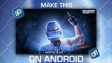 Make this PUBG/BGMI Live Stream Thumbnail on Android | BGMI thumbnail tutorial 🈶