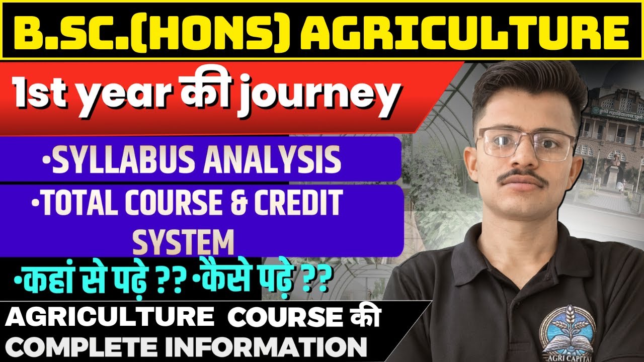 BSc Agriculture 1st Year 1st Semester Full Syllabus | Subjects, Books ...