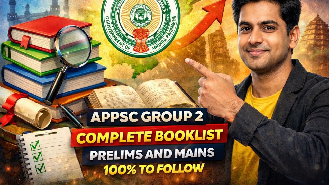 ✅️✅️APPSC GROUP 2 BOOKLIST(PRELIMS AND MAINS)PERFECT BOOKLIST TO FOLLOW🎯🎯🎯 