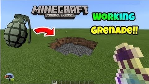 How To Make A Grenade In Minecraft Bedrock Commands