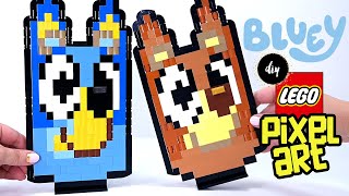 How to make a Bluey pixel art display | Lego DIY Craft project