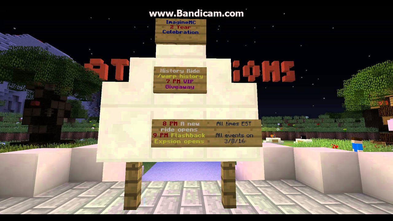 ImagineMC Minecraft Server Anniversary Schedule - YouTube