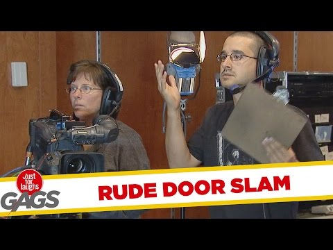 youtube filmek - Rude Door Slammers Prank