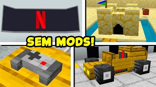  7 CONSTRUÇÕES HACKS que VOCÊ PODE FAZER no MINECRAFT BEDROCK