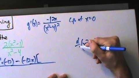Calculus I - Curve Sketching - Example 5 - Sketch a Rational Function