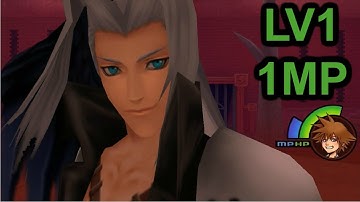 Kingdom Hearts Final Mix HD - Sephiroth (LV1 - 1 MP & dodging Omnislash/Supernova)