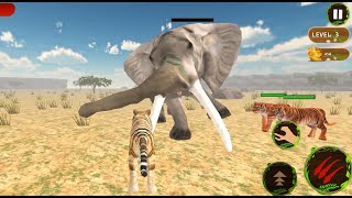 Tiger vs wolf ,elephant ,Zeraf,Zebra & More Jangle Cheetah Simulator Survival android gameplay screenshot 5