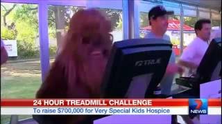 24 Hour Treadmill Challenge On 7 News