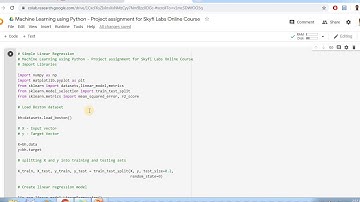 Machine Learning using Python - Project assignment for Skyfi Labs Online Course - by Deepu Kurian