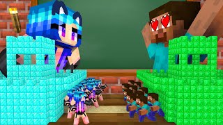 Monster School : EPIC GIRL TINY APOCALYPSE CHALLENGE - Minecraft Animation