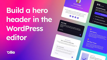 Learn how to design a hero header with the WordPress block editor